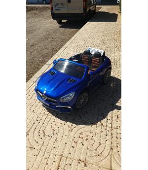 COCHE A BATERIA MERCEDES SL65 CON PANTALLA MP4, MANDO RC COLOR AZUL- LE7288